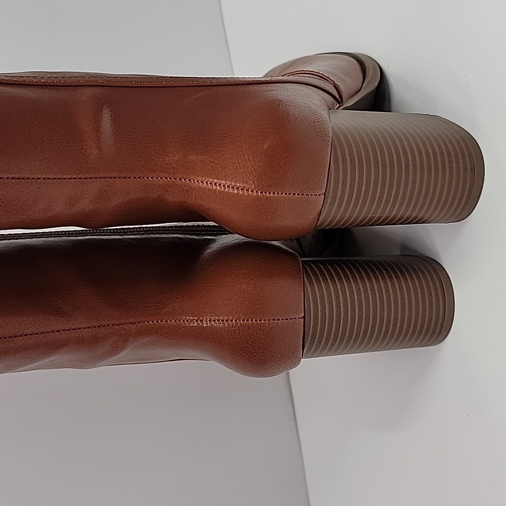 TOMMY HILFIGER NEW KNEE HIGH BLOCK HEEL BOOTS - Picture 11 of 12